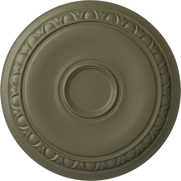 Ekena Millwork Caputo Ceiling Medallion (Fits Canopies up to 6"), Hand-Painted Spartan Stone, 24 1/4"OD x 1 1/2"P CM24CASSF - main